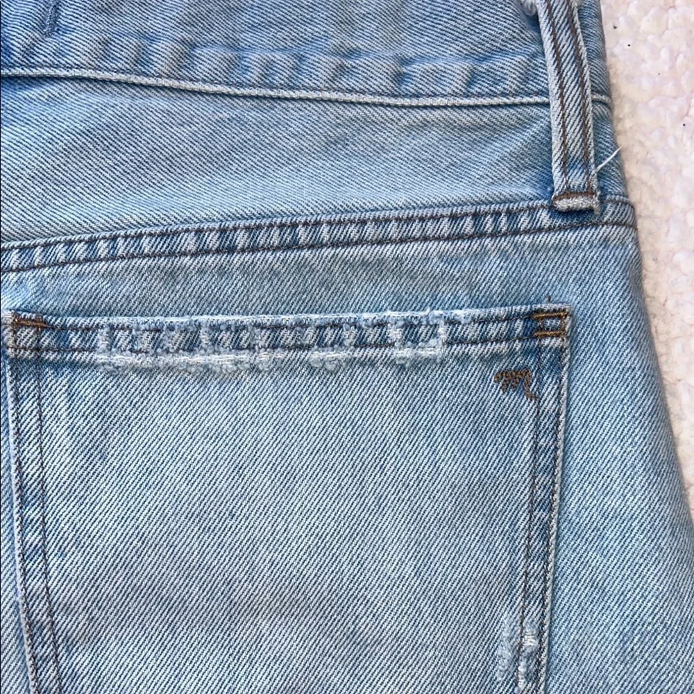 Madewell Blue Jean Shorts Distressed Summer Style